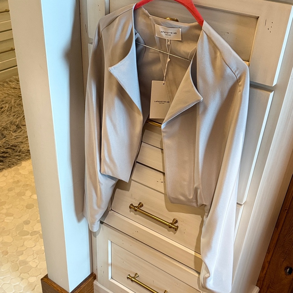 Lafayette 148 New York Soft Gray Blazer